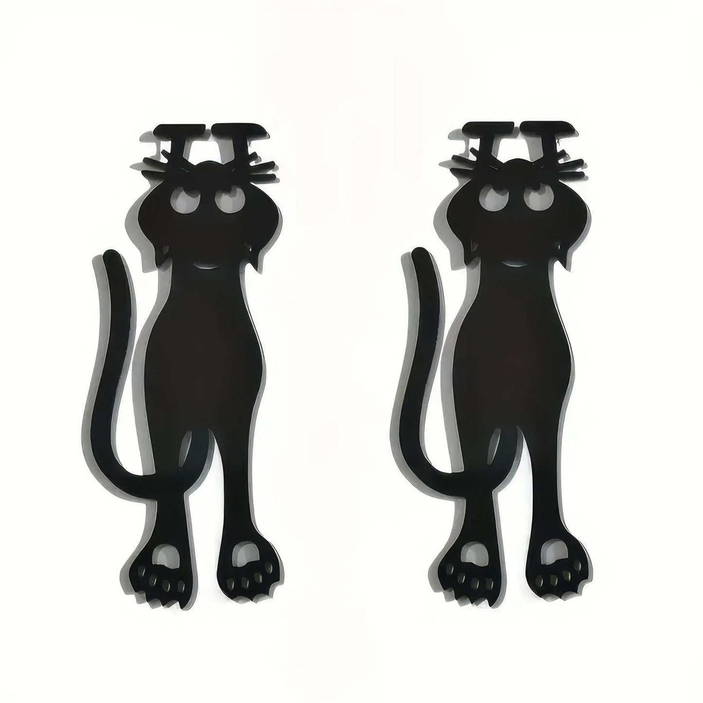 2/4 Black Cat Bookmarks, Lightweight and Easy To Carry, Efficient for Marking Book Pages, Suitable for Students and Book Fans