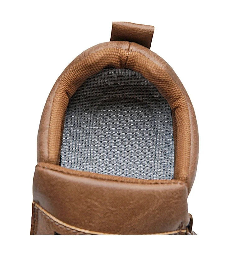 British Style Fashion Short Boots Men  Luxury Leather Anti Slip Comfortable Work Shoes Outdoor Travel Sports Casual Shoes 2024