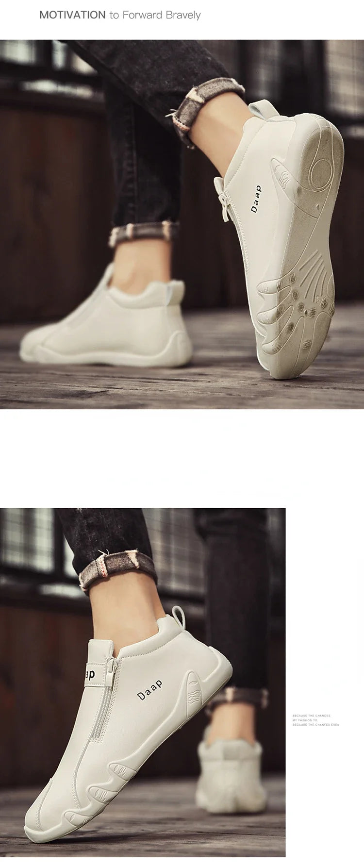 British Style Fashion Short Boots Men  Luxury Leather Anti Slip Comfortable Work Shoes Outdoor Travel Sports Casual Shoes 2024